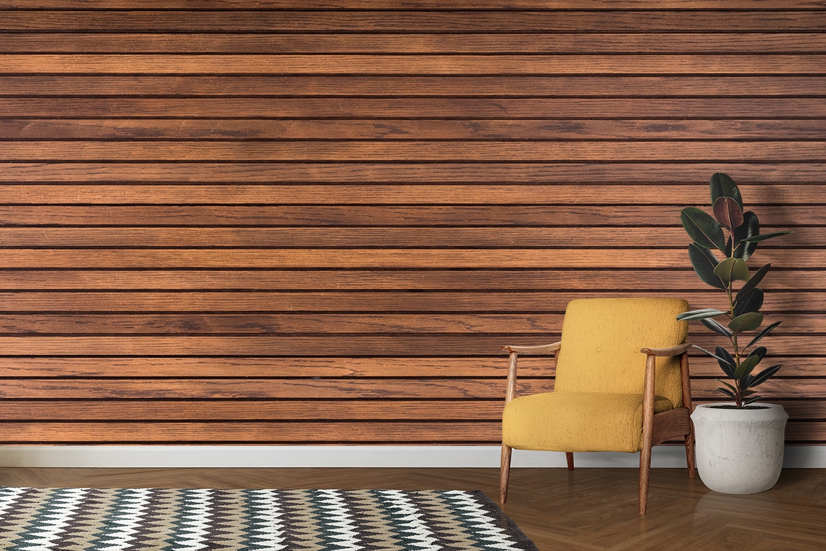 Wood planks wall